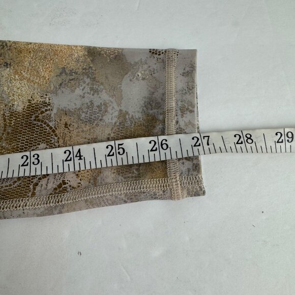 Athleta Elation Gilded Tight Leggings Gold Metallic Size XS Activewear High Rise - Picture 9 of 12